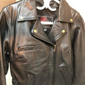 Woman XS biker leather jacket